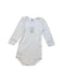 A White Long Sleeve Bodysuits from Petit Bateau in size 12-18M for neutral. (Front View)