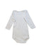 A White Long Sleeve Bodysuits from Petit Bateau in size 12-18M for neutral. (Back View)
