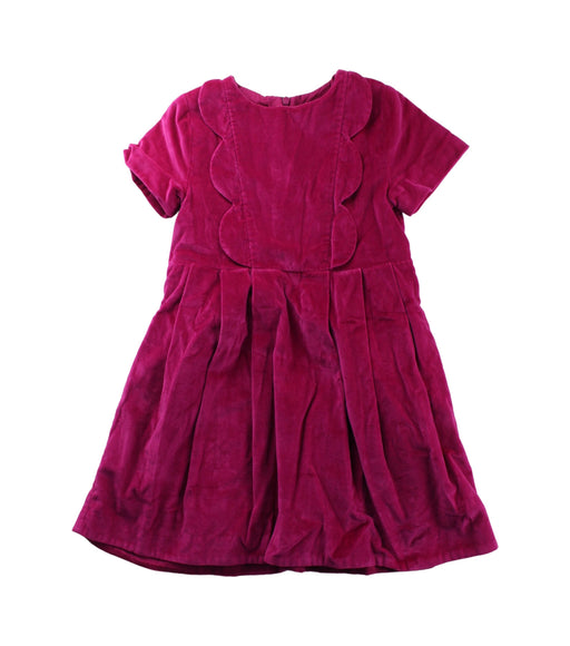 A Pink Short Sleeve Dresses from Jacadi in size 6T for girl. (Front View)