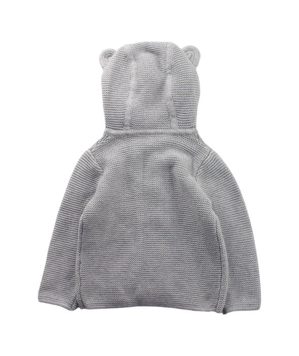 A Grey Cardigans from The Little White Company in size 6-12M for boy. (Back View)