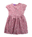 A Pink Short Sleeve Dresses from Liberty London in size 4T for girl. (Front View)