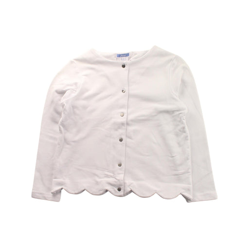 A White Cardigans from Jacadi in size 8Y for girl. (Front View)