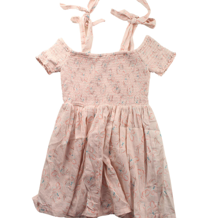 A Pink Short Sleeve Dresses from Gingersnaps in size 10Y for girl. (Back View)