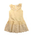A Yellow Sleeveless Dresses from Gingersnaps in size 6T for girl. (Front View)