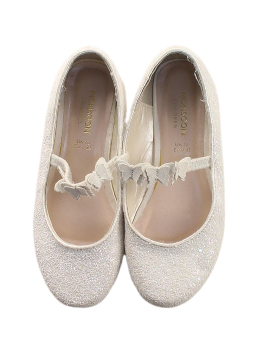 A White Flats from Monsoon in size 7Y for girl. (Back View)