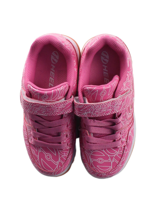 A Pink Sneakers from Heelys in size 7Y for girl. (Back View)