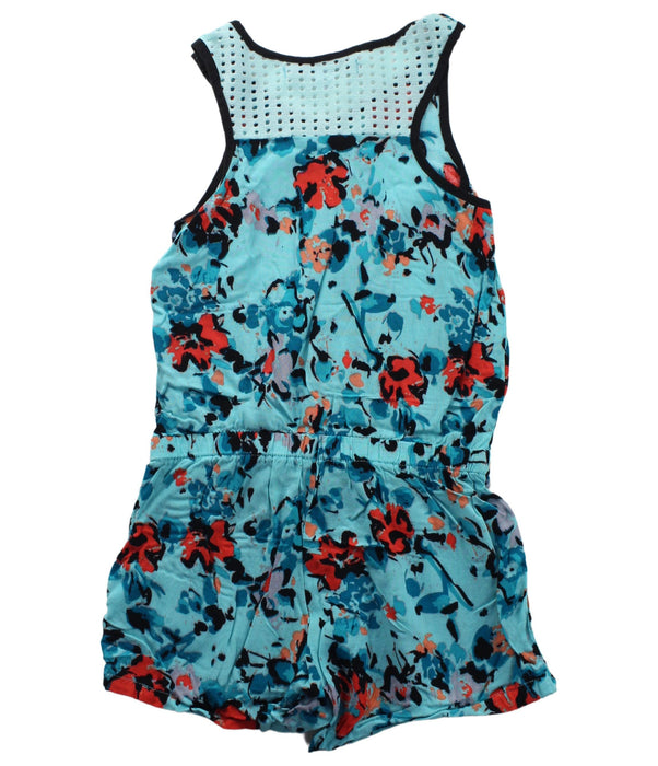 A Blue Sleeveless Rompers from DKNY in size 4T for girl. (Back View)