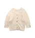 A White Cardigans from Excuse My French in size 2T for girl. (Front View)