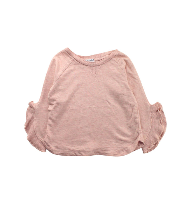 A Pink Crewneck Sweatshirts from Splendid in size 2T for girl. (Front View)