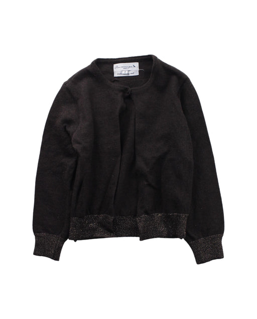 A Brown Cardigans from Bleu Comme Gris in size 3T for girl. (Front View)