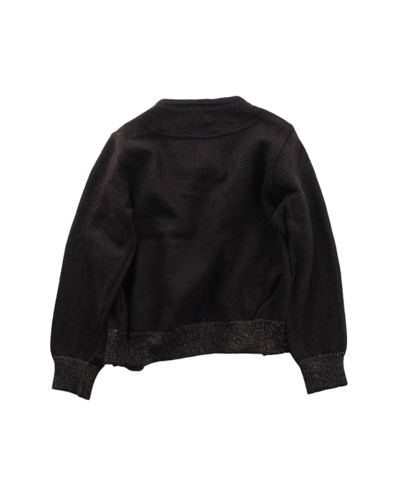 A Brown Cardigans from Bleu Comme Gris in size 3T for girl. (Back View)
