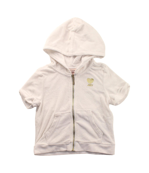 A White Short Sleeve Tops from Juicy Couture in size 4T for girl. (Front View)