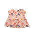 A Peach Short Sleeve Dresses from Velveteen in size 2T for girl. (Front View)