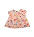 A Peach Short Sleeve Dresses from Velveteen in size 2T for girl. (Back View)