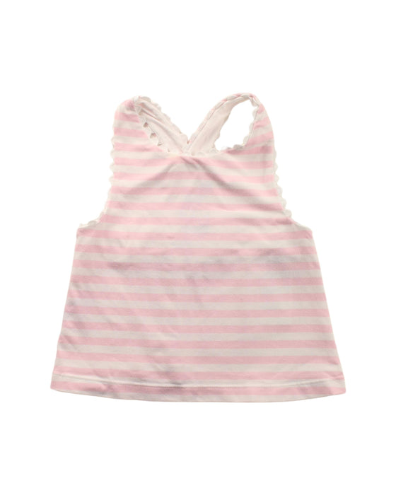 A Pink Sleeveless T Shirts from Jacadi in size 12-18M for girl. (Front View)