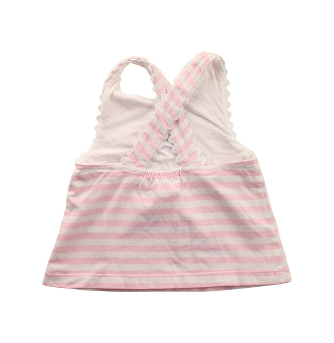 A Pink Sleeveless T Shirts from Jacadi in size 12-18M for girl. (Back View)