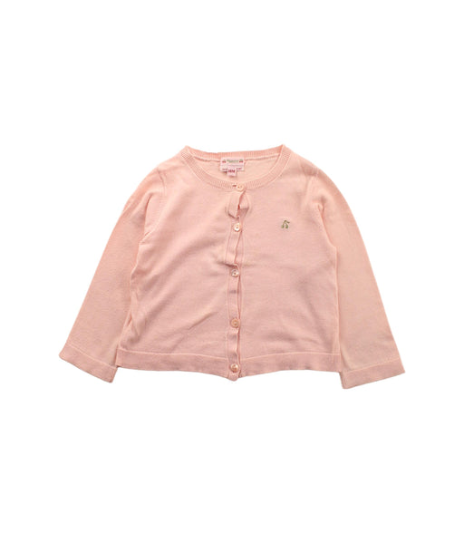 A Pink Cardigans from Bonpoint in size 12-18M for girl. (Front View)