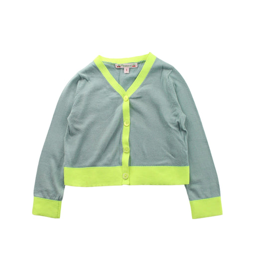 A Green Cardigans from Bonpoint in size 3T for boy. (Front View)