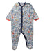 A White Onesies from Petit Bateau in size 6-12M for boy. (Front View)