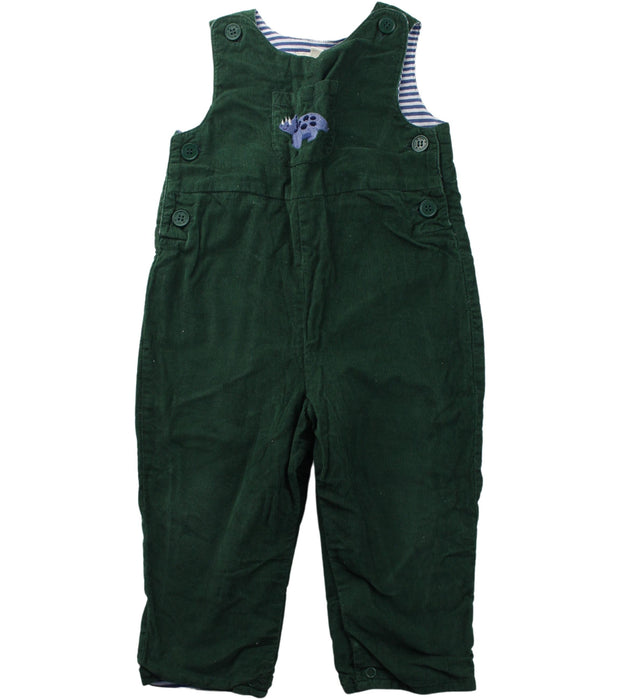 A Green Long Overalls from Jojo Maman Bébé in size 6-12M for boy. (Front View)
