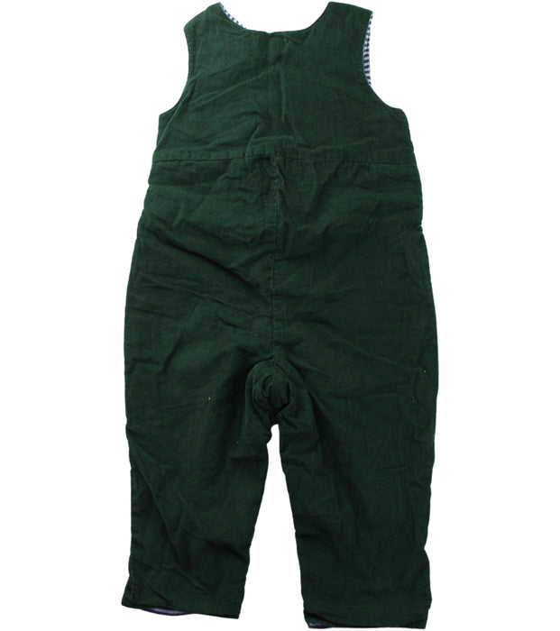 A Green Long Overalls from Jojo Maman Bébé in size 6-12M for boy. (Back View)