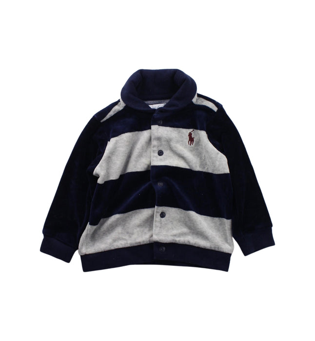 A Blue Cardigans from Ralph Lauren in size 6-12M for boy. (Front View)