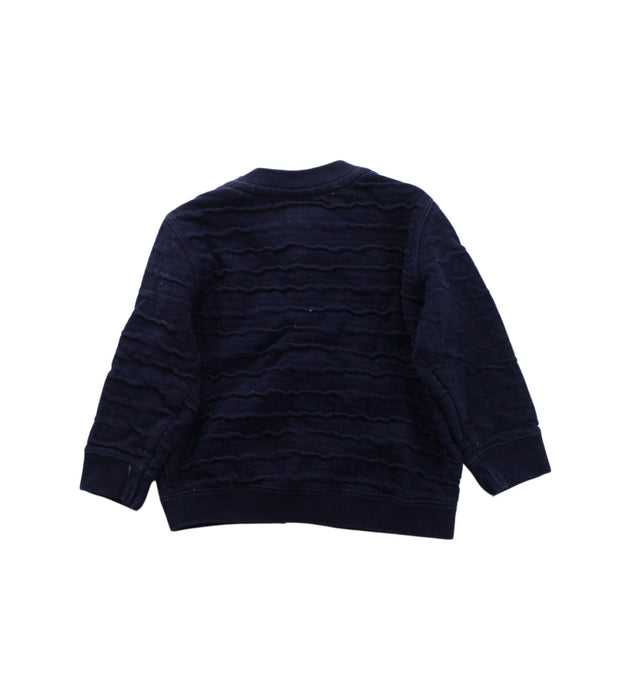 A Blue Cardigans from Seed in size 6-12M for boy. (Back View)