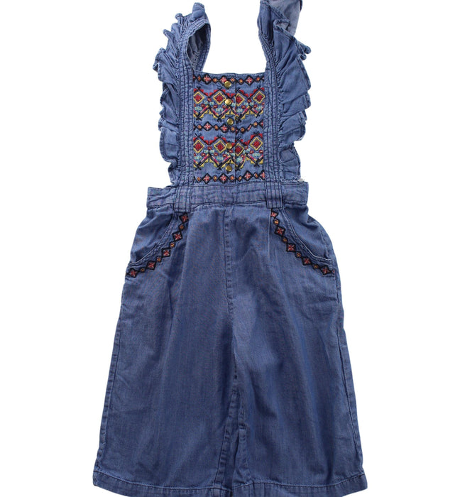 A Multicolour Long Overalls from Velveteen in size 3T for girl. (Front View)