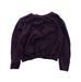 A Burgundy Long Sleeve Tops from Velveteen in size 4T for girl. (Front View)