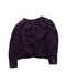 A Burgundy Long Sleeve Tops from Velveteen in size 4T for girl. (Back View)