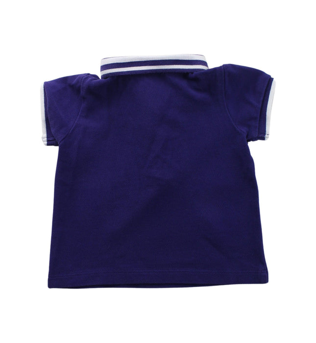 A Navy Short Sleeve Polos from Jacadi in size 6-12M for boy. (Back View)