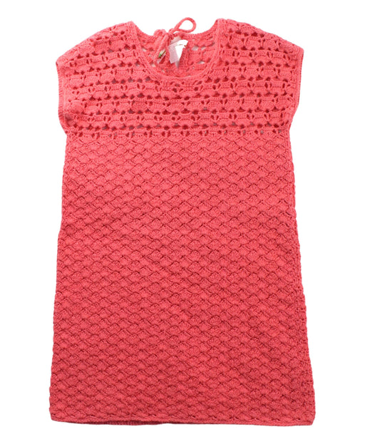 A Pink Sleeveless Dresses from Bonpoint in size 3T for girl. (Front View)