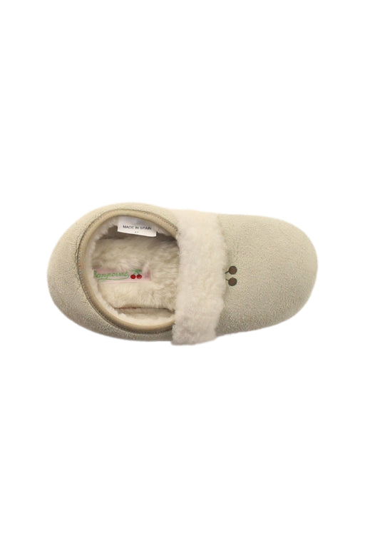 A Beige Slip Ons from Bonpoint in size 4T for neutral. (Front View)