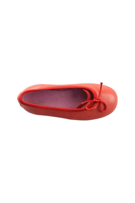 A Red Flats from Jacadi in size 4T for girl. (Front View)
