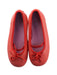 A Red Flats from Jacadi in size 4T for girl. (Back View)