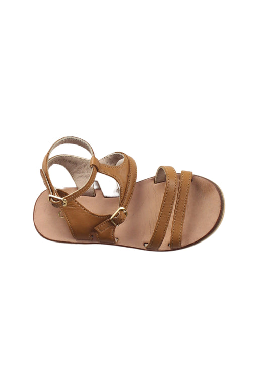 A Brown Sandals from Chloe in size 4T for girl. (Front View)