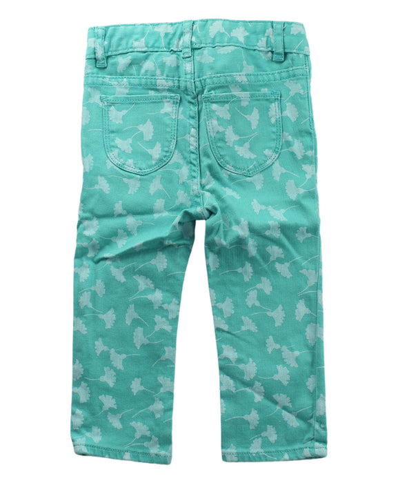 A Green Casual Pants from DVF Gap Kids in size 2T for girl. (Back View)