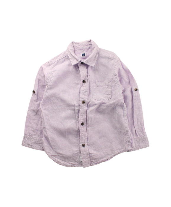 A Pink Long Sleeve Shirts from Janie & Jack in size 3T for boy. (Front View)