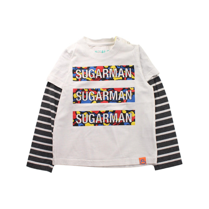 A White Long Sleeve T Shirts from Sugarman in size 3T for boy. (Front View)