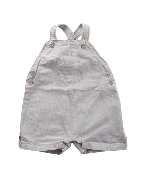 A White Overall Shorts from Chateau de Sable in size 3-6M for neutral. (Front View)