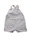 A White Overall Shorts from Chateau de Sable in size 3-6M for neutral. (Front View)
