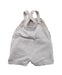 A White Overall Shorts from Chateau de Sable in size 3-6M for neutral. (Back View)