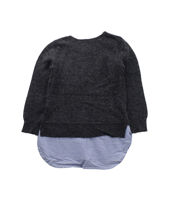 A Grey Knit Sweaters from Crewcuts in size 3T for girl. (Back View)