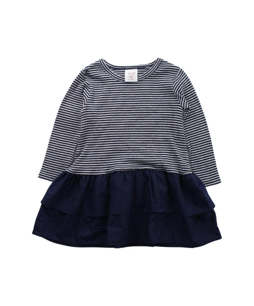 A Blue Long Sleeve Dresses from Seed in size 12-18M for girl. (Front View)