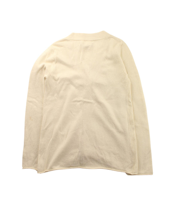 A Ivory Cardigans from Seed in size 6T for girl. (Back View)