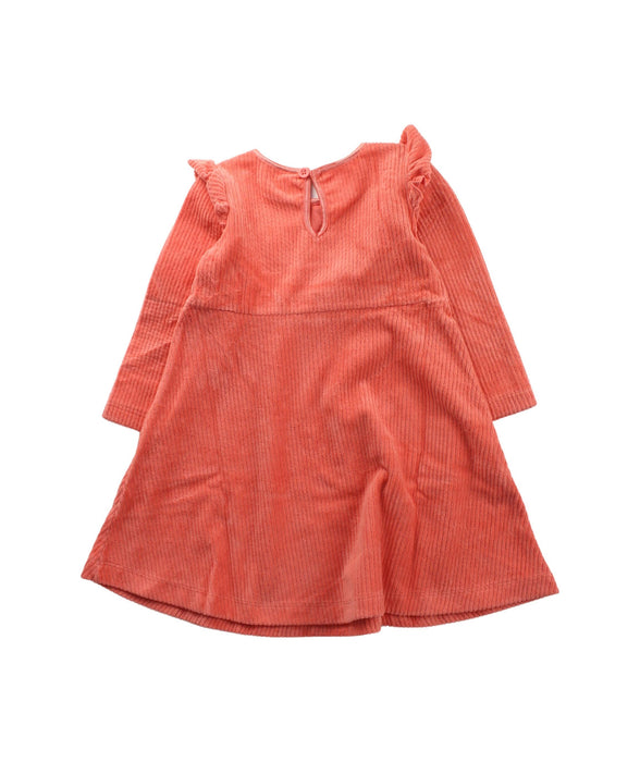 A Orange Long Sleeve Dresses from Hanna Andersson in size 2T for girl. (Back View)