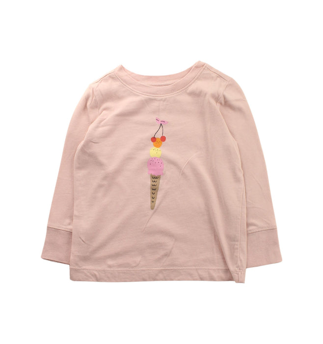 A Pink Crewneck Sweatshirts from Hanna Andersson in size 2T for girl. (Front View)