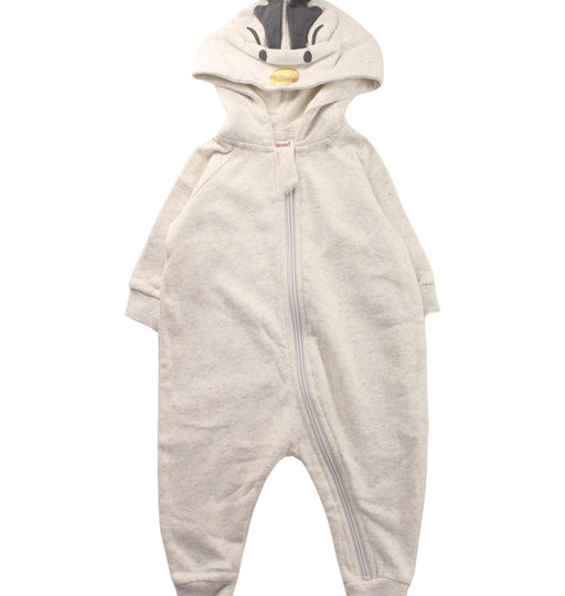 A White Long Sleeve Jumpsuits from Seed in size 3-6M for girl. (Front View)