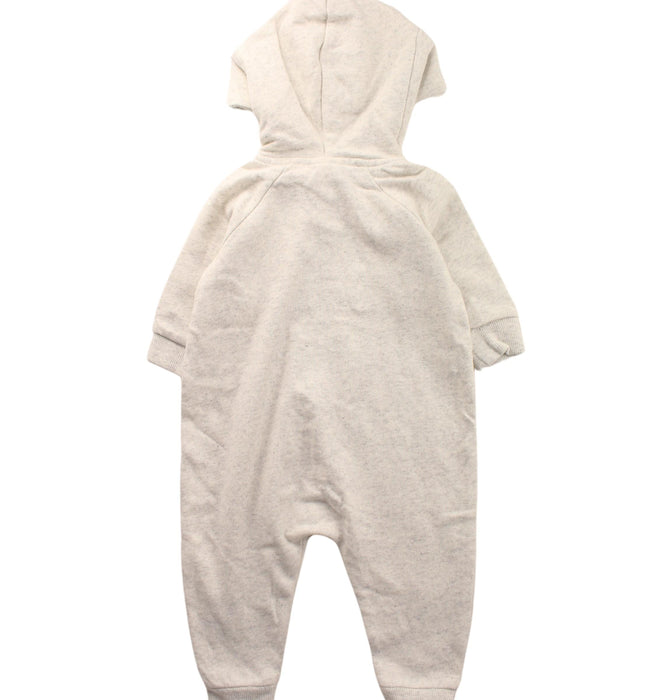 A White Long Sleeve Jumpsuits from Seed in size 3-6M for girl. (Back View)