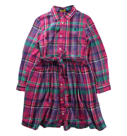 A Multicolour Long Sleeve Dresses from Polo Ralph Lauren in size 6T for girl. (Front View)